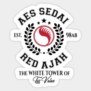 red ajah school aes sedai Sticker